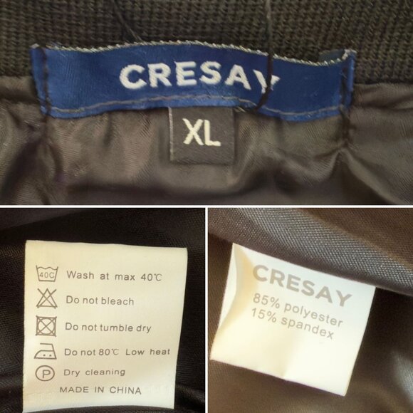 Cresay Sequin Bomber Jacket Size XL Multicolor 80s Disco Glam Festival Style - Picture 9 of 15